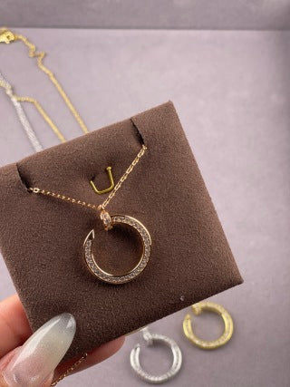 Cartier Juste un Clou necklace  fully diamond-set