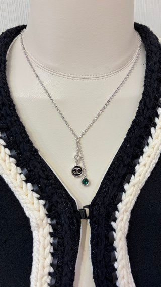Chanel Elegant Layered Signature Pendant Necklace